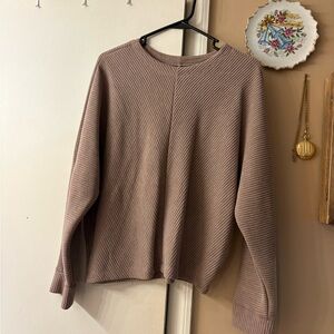 Ribbed Crew Neck Sweater